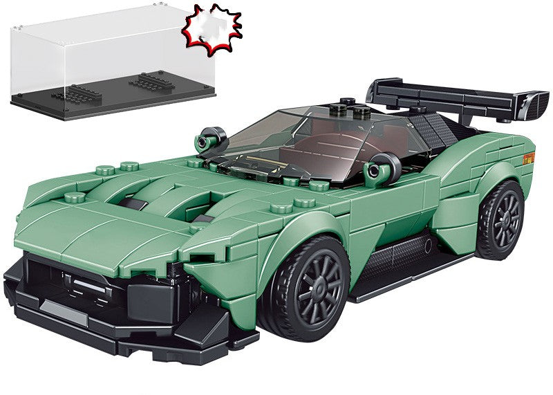 Premium Supercar Building Block Model with Display Case – Collector Edition