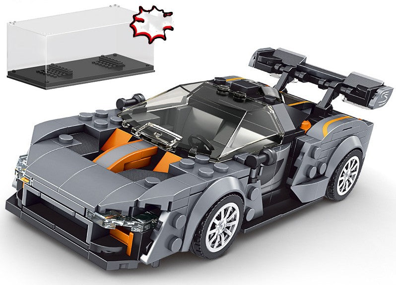 Premium Supercar Building Block Model with Display Case – Collector Edition